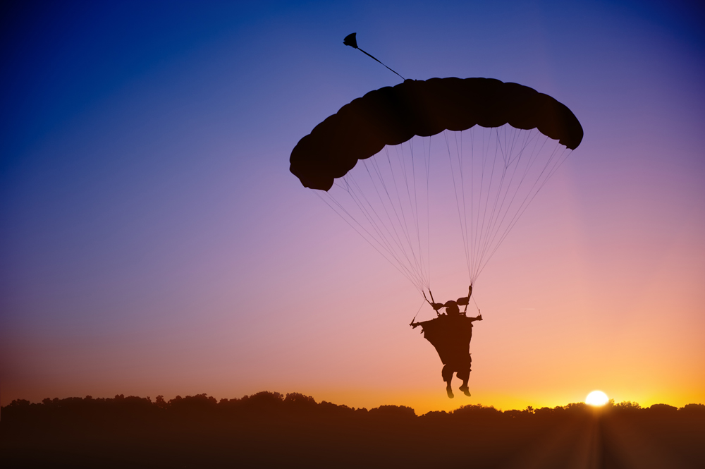 Parapendio sulle colline Lucchesi